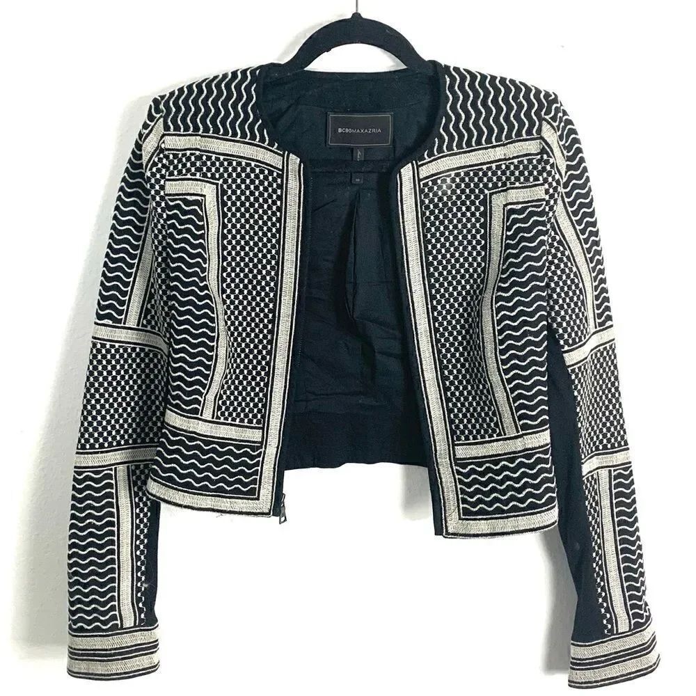 BCBG Aztec Psychadelic Open Jacket